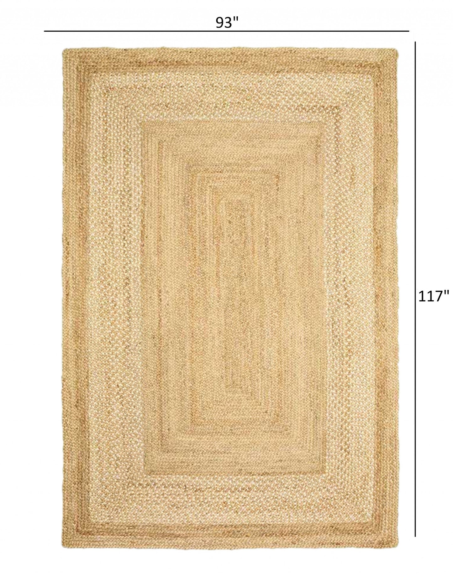 5' X 8' Classic Tan Bordered Area Rug