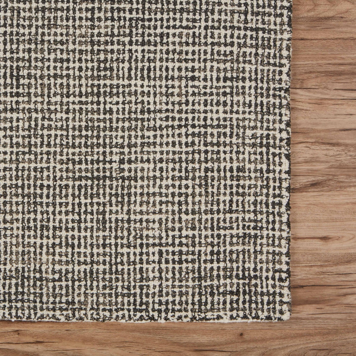 5' X 8' Gray Wool Handmade Area Rug