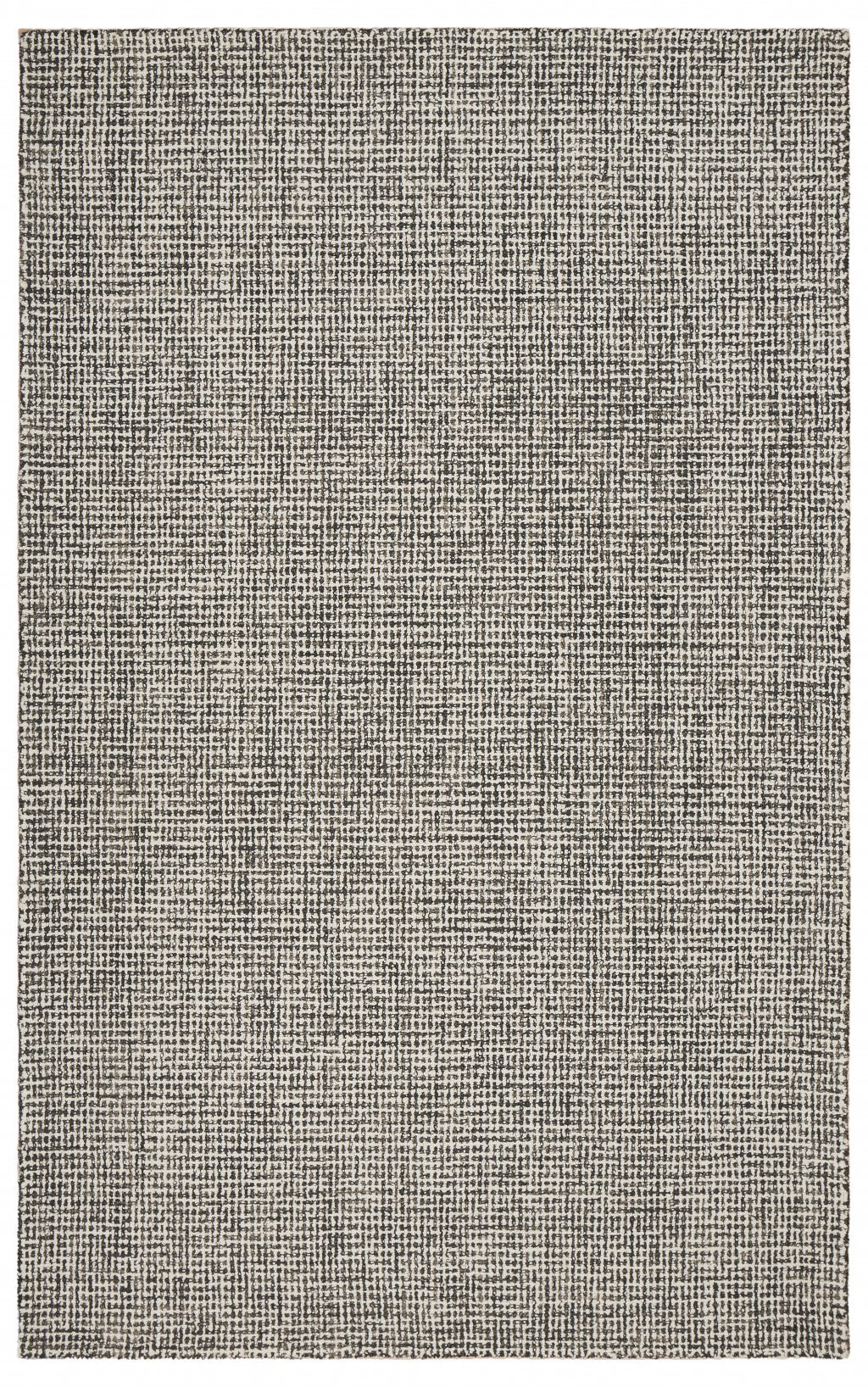 5' X 8' Gray Wool Handmade Area Rug