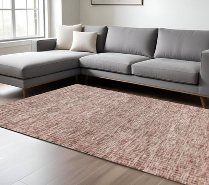 9' X 12' Brown Detailed Weave Area Rug