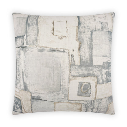 D.V. KAP HOME   24" x 24" Ecomille Pillow - Slate Modern, Abstract, Geometric     - 3956-S-2424