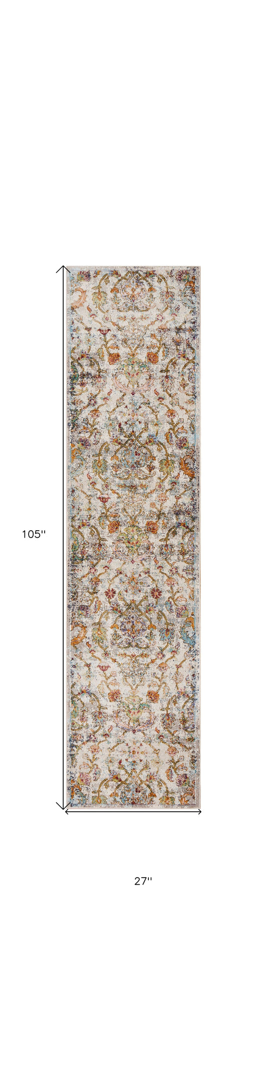 9' X 12' Beige Abstract Garden Area Rug