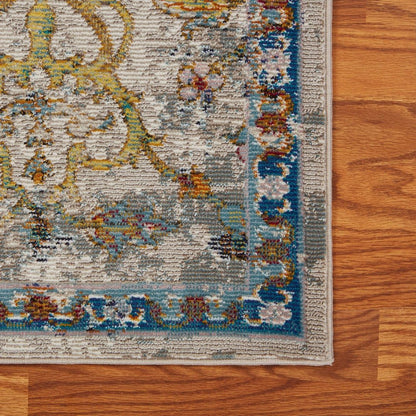 8' X 10' Beige and Ivory Area Rug