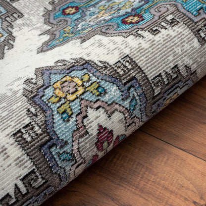 5' X 8' Blue Area Rug