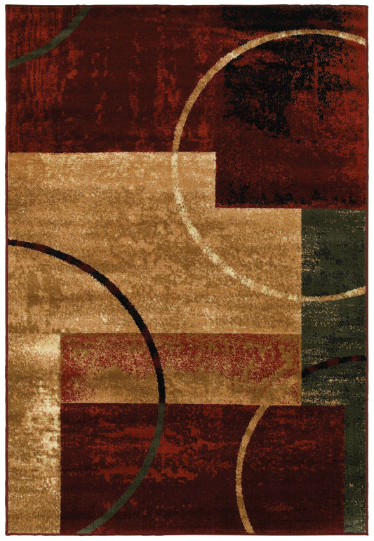 8' X 10' Red Area Rug