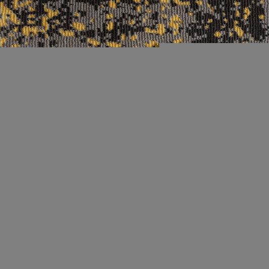 5' X 8' Gray and Yellow Abstract Sprinkle Area Rug