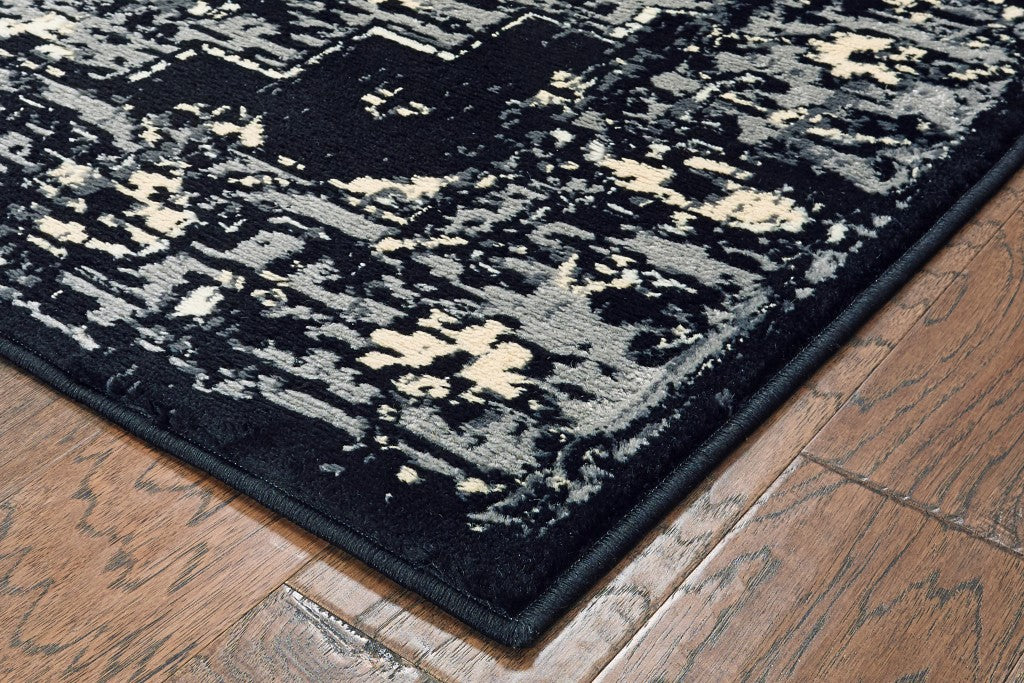 8' X 10' Black Area Rug