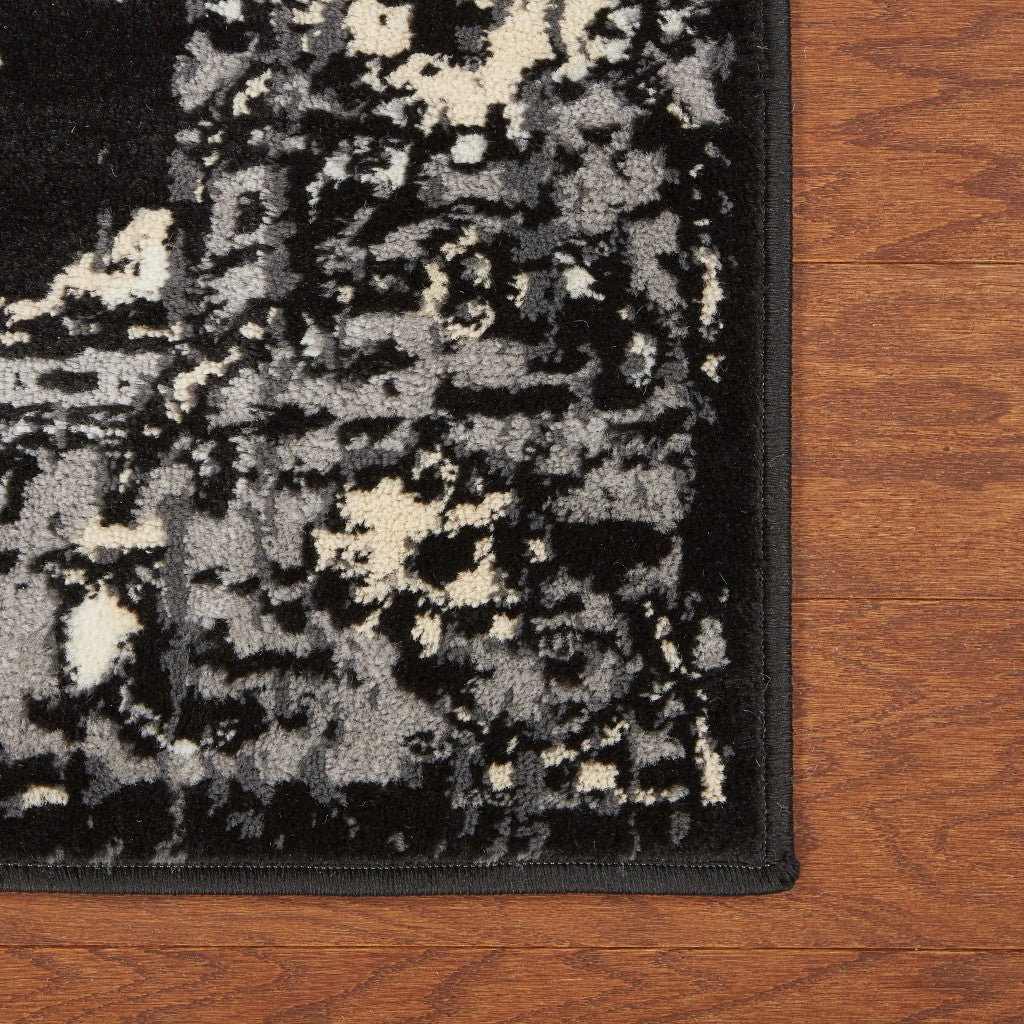 8' X 10' Black Area Rug