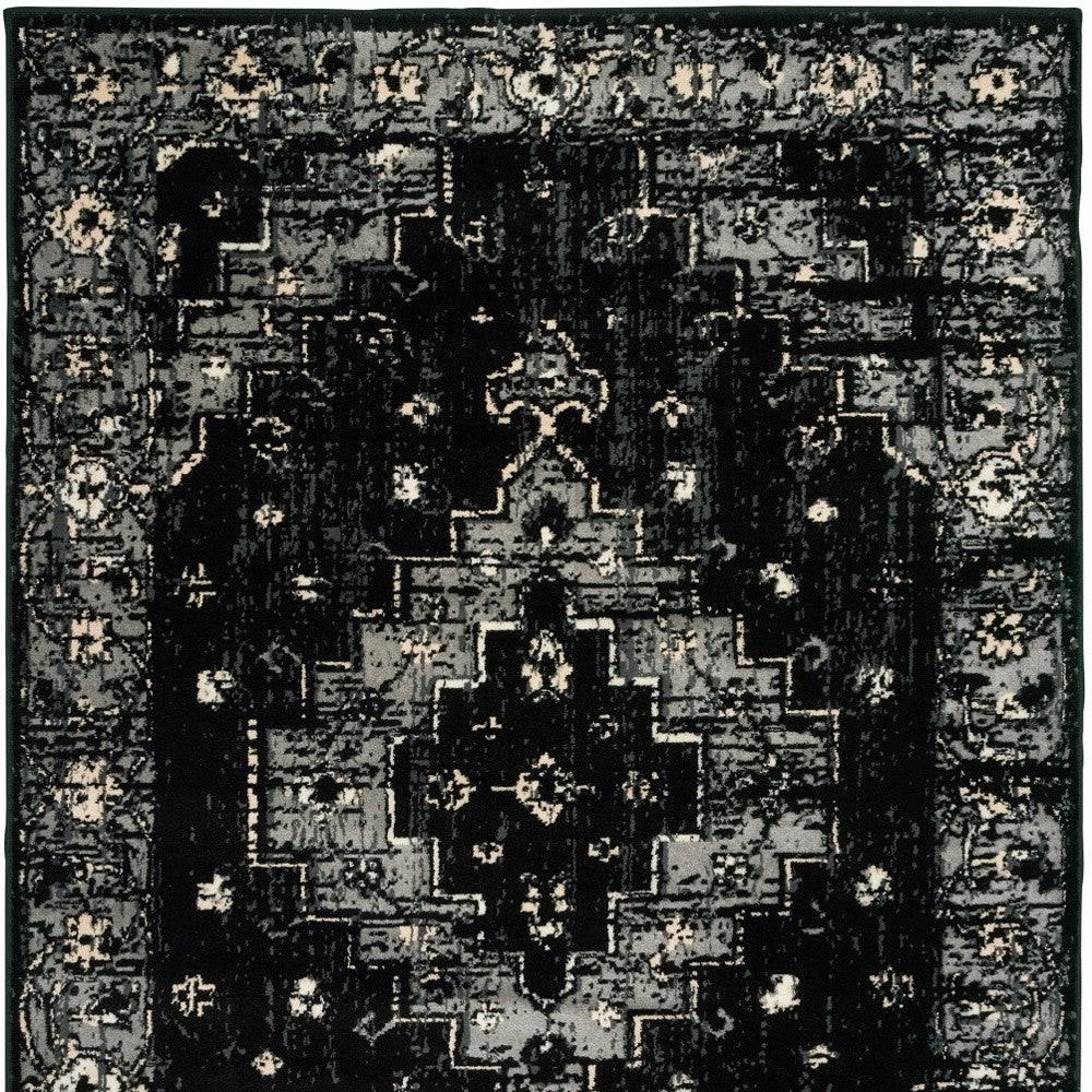 8' X 10' Black Area Rug