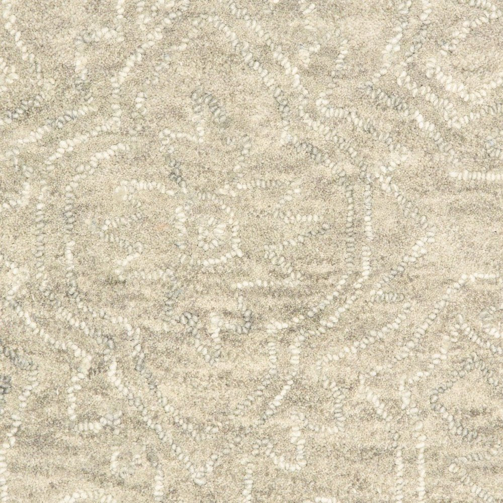 9' X 12' Light Green Floral Paradise Area Rug