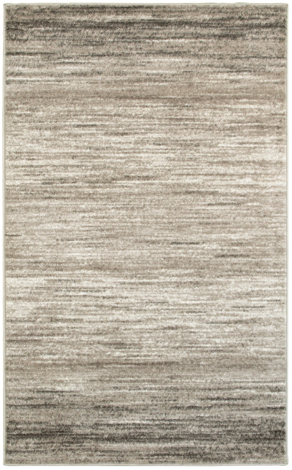 5' X 7' Beige Abstract Striations Area Rug