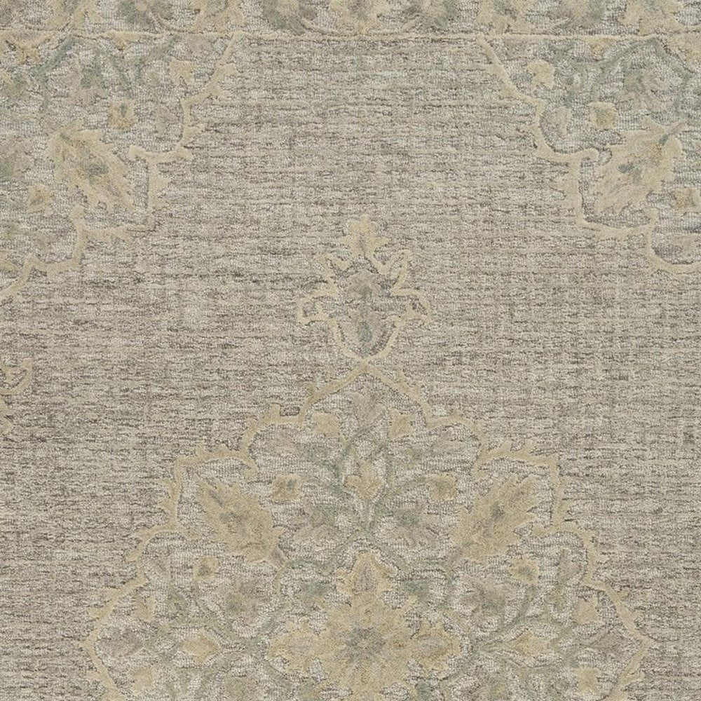 8' X 10' Blue Wool Hand Tufted Area Rug