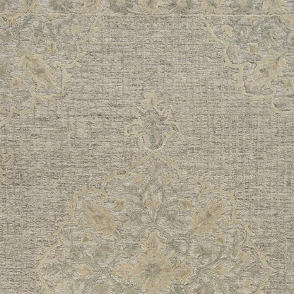 8' X 10' Blue Wool Hand Tufted Area Rug