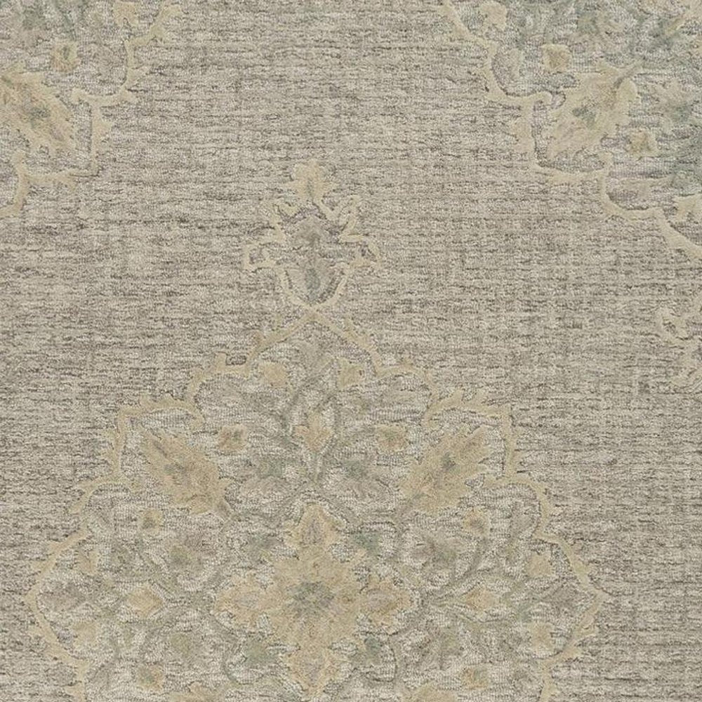 8' X 10' Blue Wool Hand Tufted Area Rug