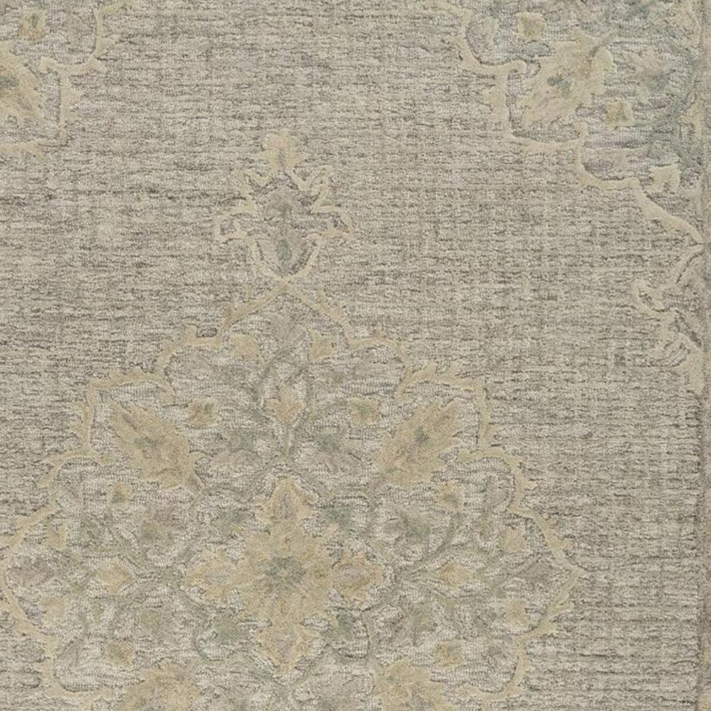 8' X 10' Blue Wool Hand Tufted Area Rug