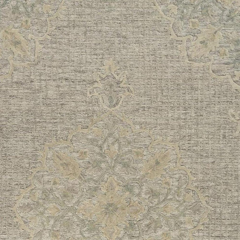 8' X 10' Blue Wool Hand Tufted Area Rug
