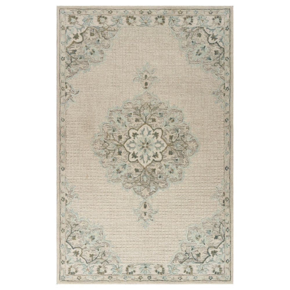 9' X 12' Ivory Wool Handmade Area Rug