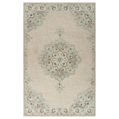 9' X 12' Ivory Wool Handmade Area Rug