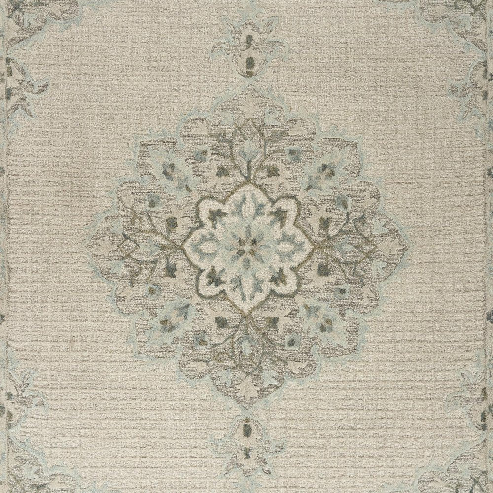 9' X 12' Ivory Wool Handmade Area Rug