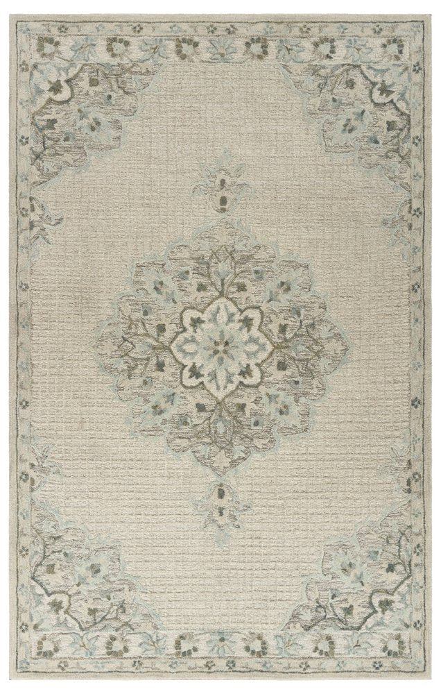 8' X 10' Ivory Wool Handmade Area Rug