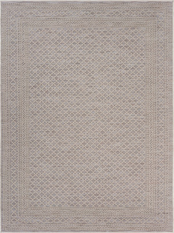 5' X 7' Gray Indoor Outdoor Area Rug