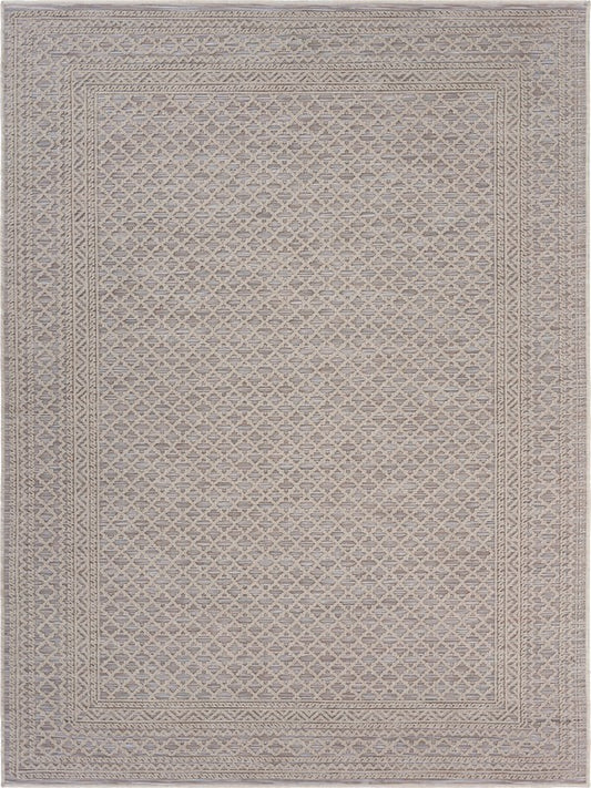 5' X 7' Gray Indoor Outdoor Area Rug