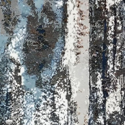 5' X 8' Shades of Blue and Gray Abstract Marble Area Rug