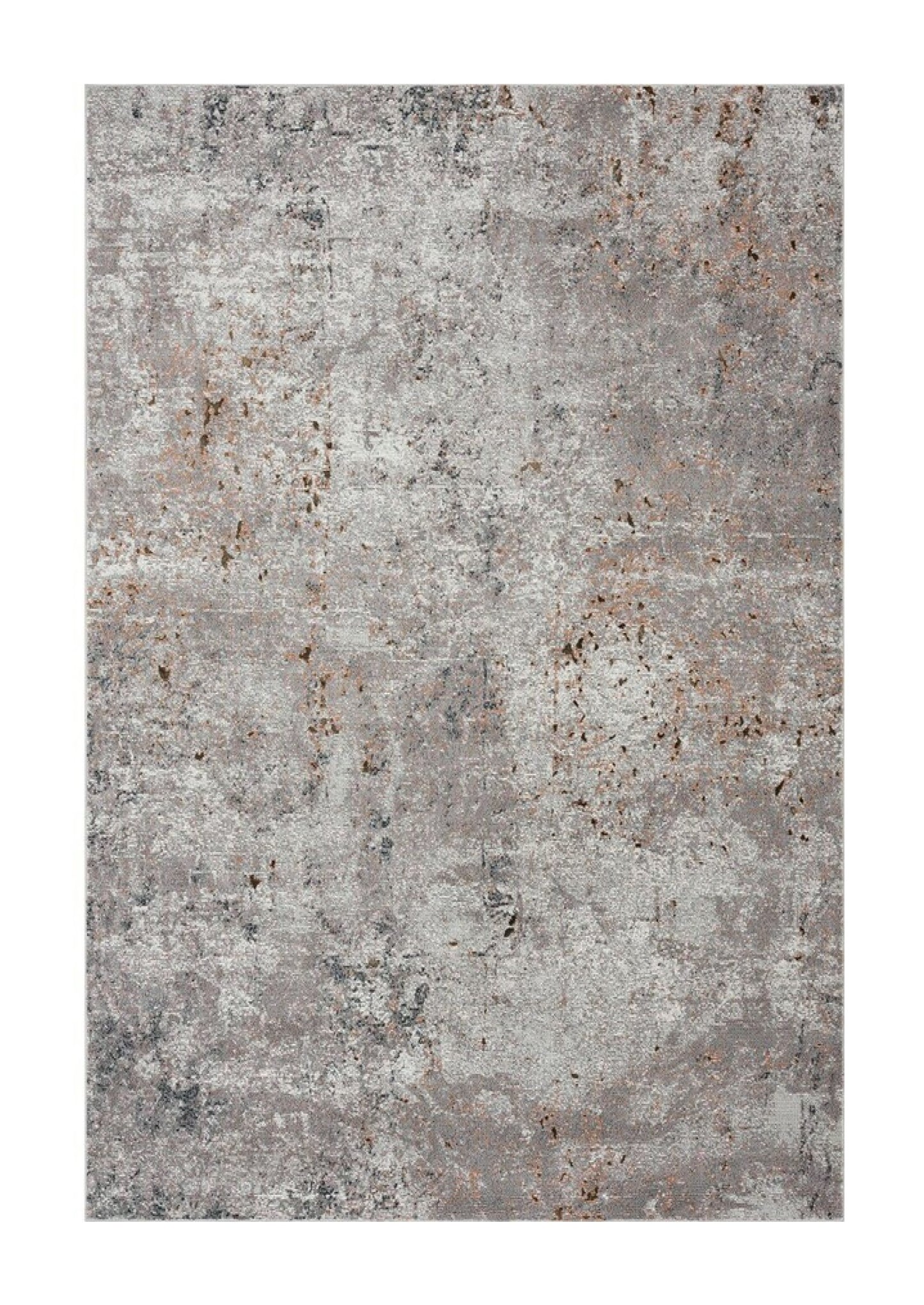 8' X 10' Light Gray Modern Abstract Area Rug