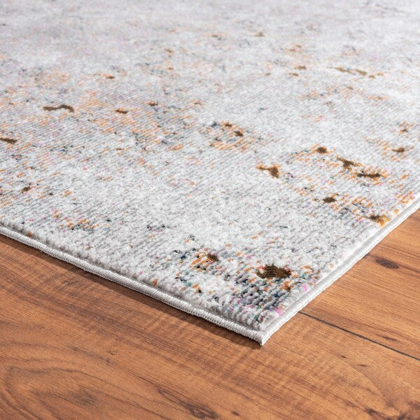 8' X 10' Light Gray Modern Abstract Area Rug