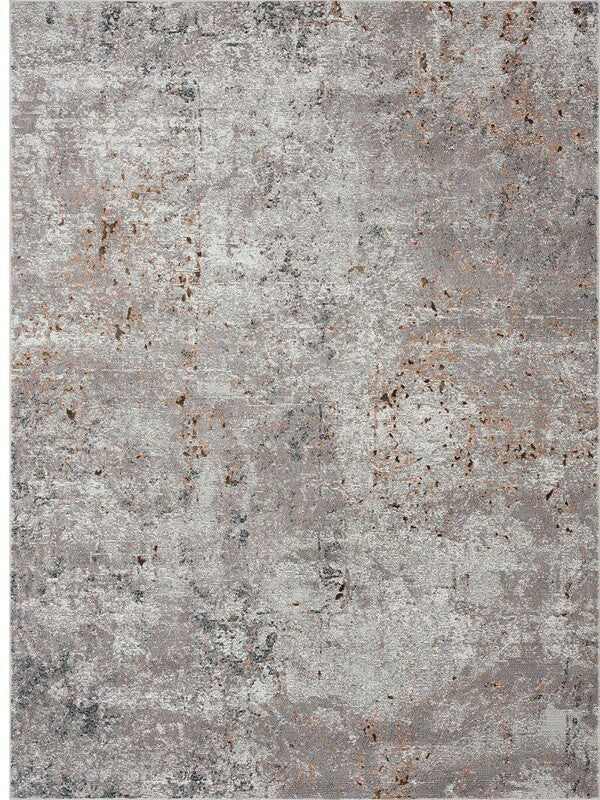 8' X 10' Light Gray Modern Abstract Area Rug