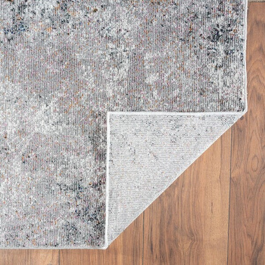 5' X 8' Light Gray Modern Abstract Area Rug