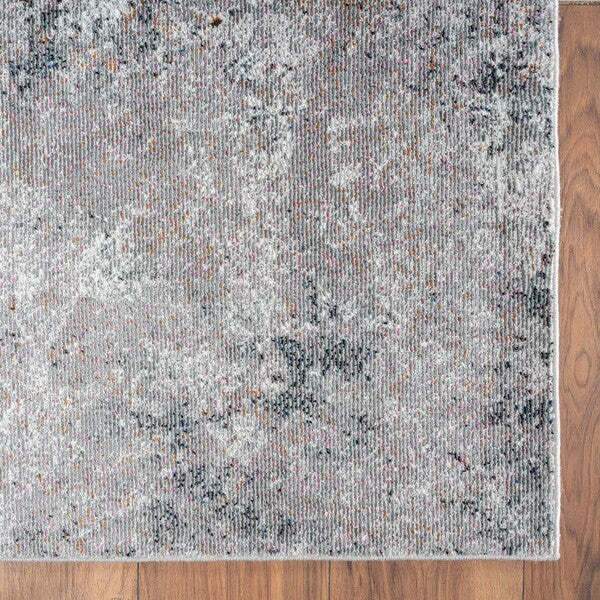 8' X 10' Light Gray Modern Abstract Area Rug