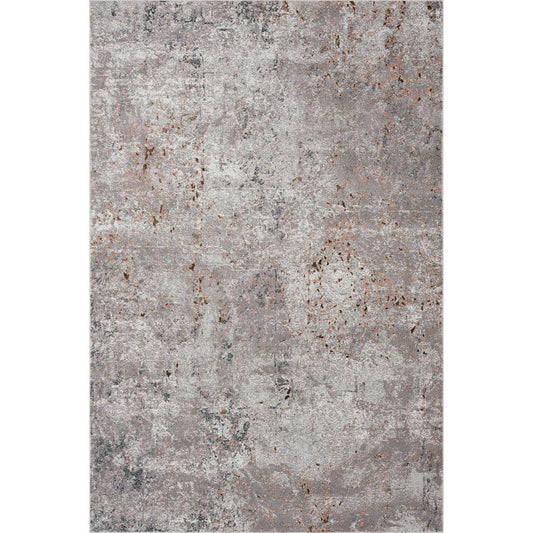 8' X 10' Light Gray Modern Abstract Area Rug