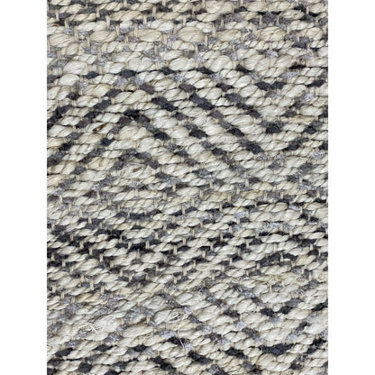 2' X 5' Tan And Gray Jute Hand Woven Area Rug