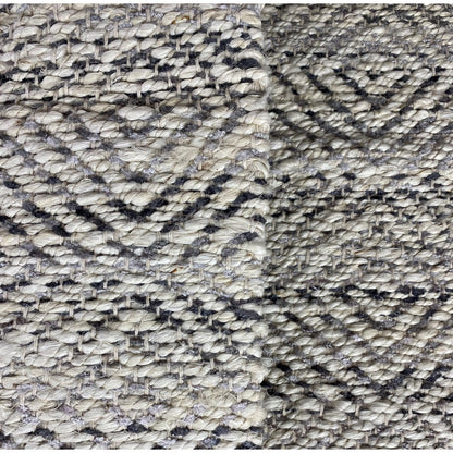 2' X 5' Tan And Gray Jute Hand Woven Area Rug