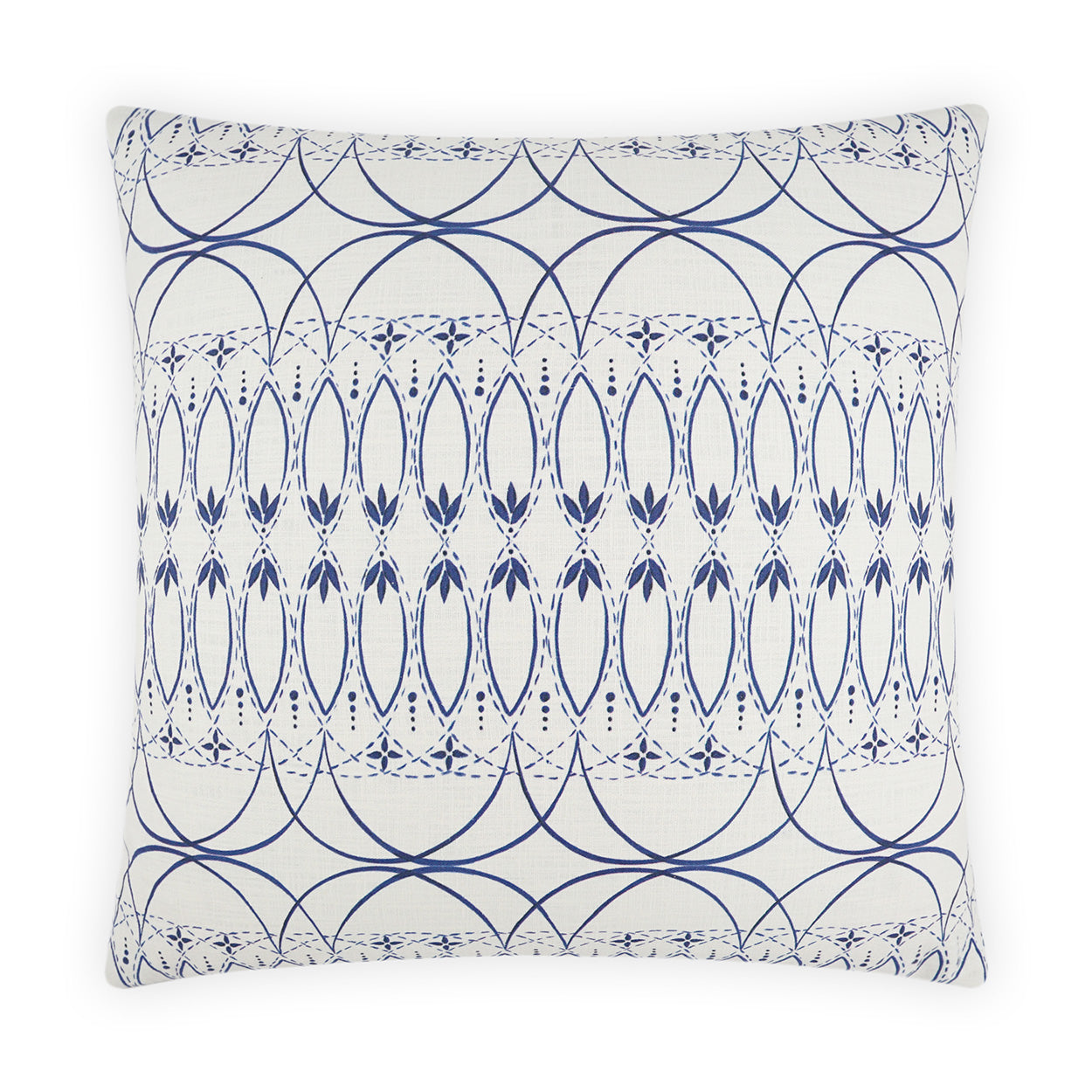 D.V. KAP HOME   24" x 24" Messier Pillow - Blue Traditional     - 3961-B-2424