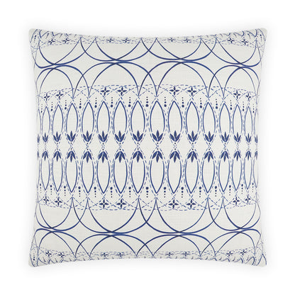 D.V. KAP HOME   24" x 24" Messier Pillow - Blue Traditional     - 3961-B-2424