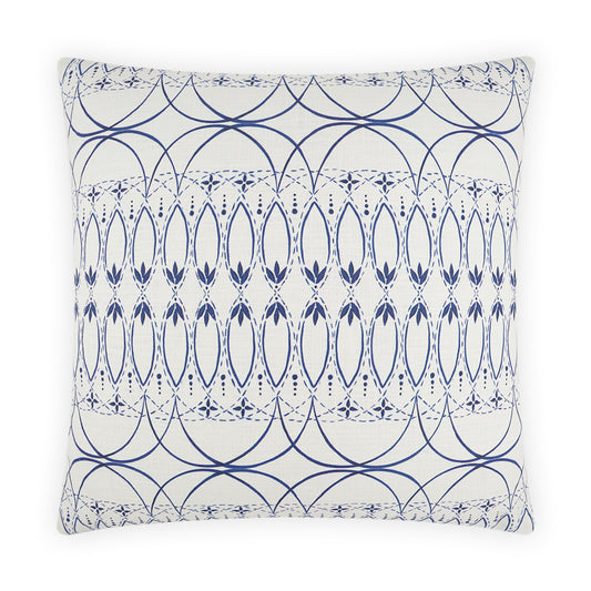 D.V. KAP HOME   24" x 24" Messier Pillow - Blue Traditional     - 3961-B-2424