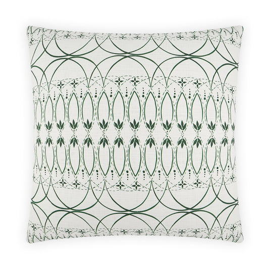 D.V. KAP HOME   24" x 24" Messier Pillow - Emerald Traditional     - 3961-E-2424