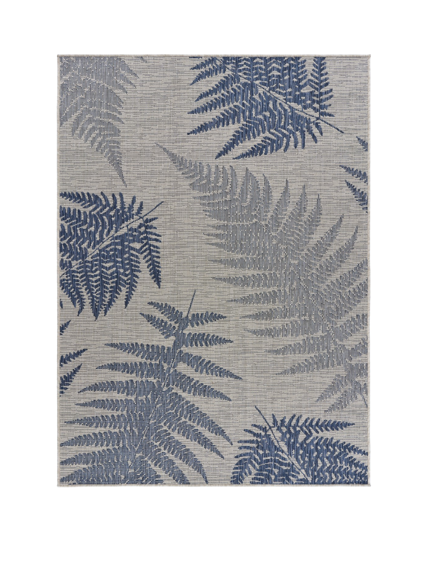 8' X 10' Blue And Gray Indoor Outdoor Area Rug