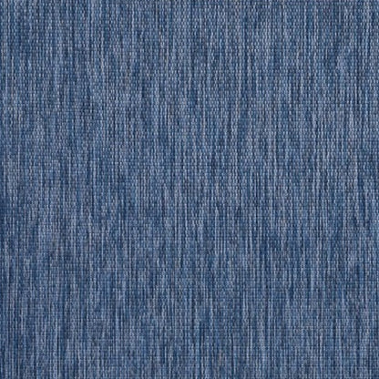 8' X 9' Blue and Natural Nautical Anchor Indoor Outdoor Area Rug