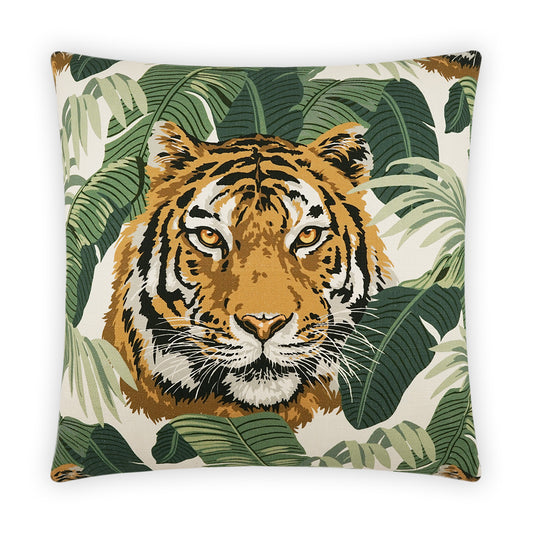 D.V. KAP HOME   24" x 24" Tiger King Pillow Animal, Novelty     - 3962-2424