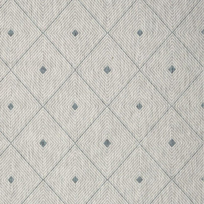 5' X 8' Blue And Gray Indoor Outdoor Area Rug