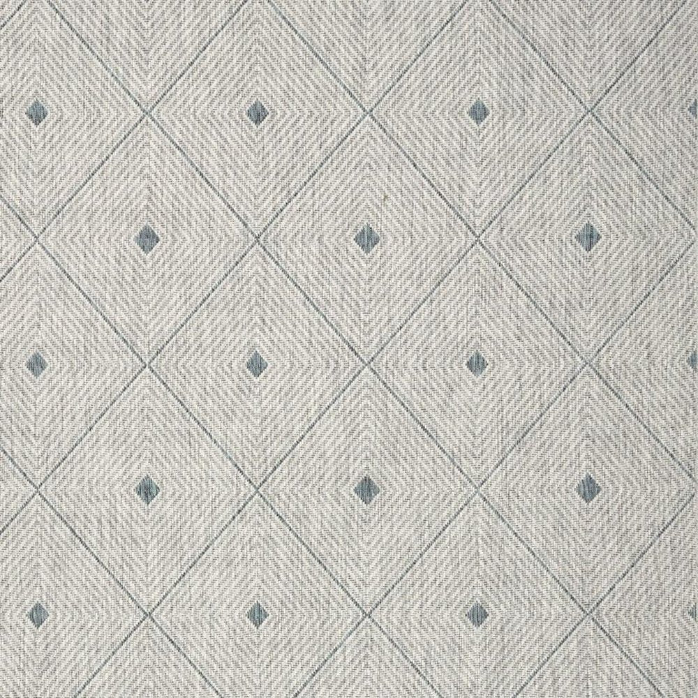8' X 10' Blue And Gray Indoor Outdoor Area Rug