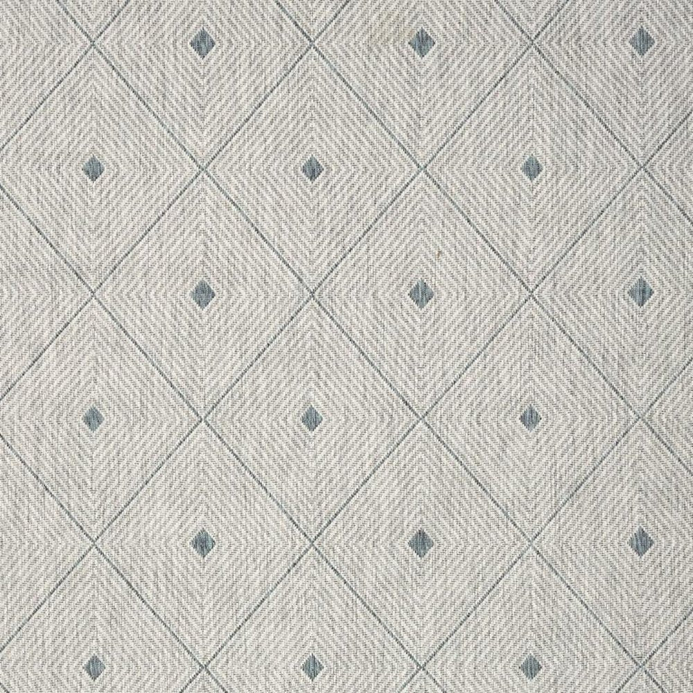 8' X 10' Blue And Gray Indoor Outdoor Area Rug