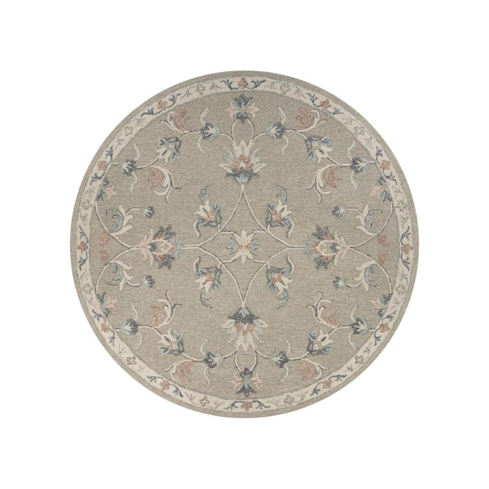 7' X 9' Gray Wool Hand Tufted Area Rug