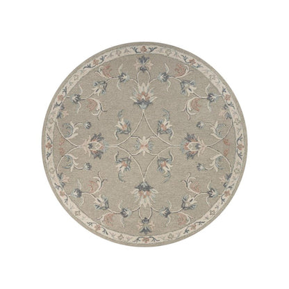 7' X 9' Gray Wool Hand Tufted Area Rug