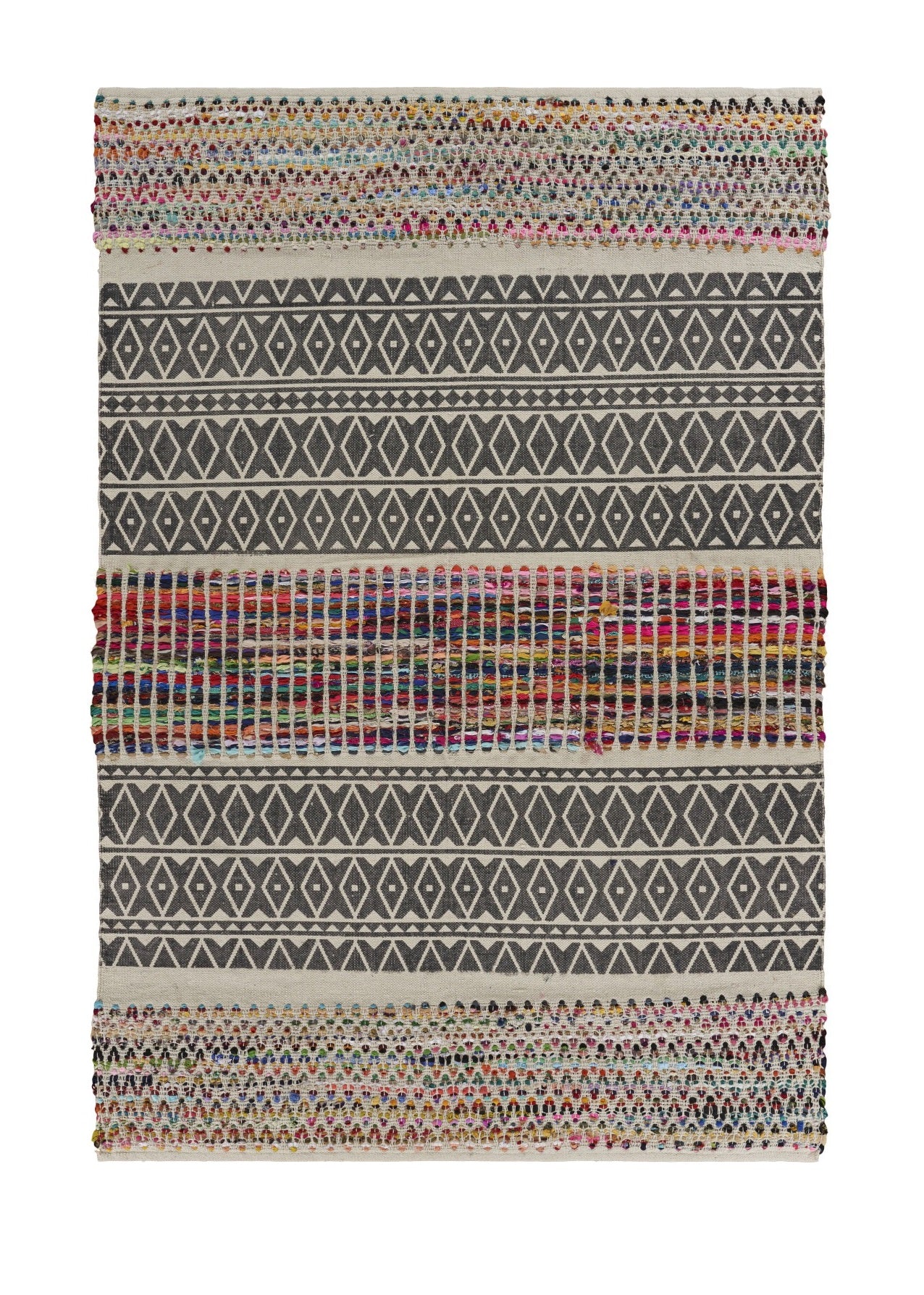 3’ x 5’ Colorful Traditional Chindi Area Rug