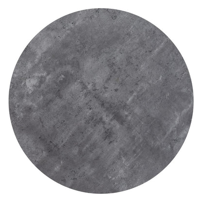 32" Gray and Black Rounded Steel Bar Table
