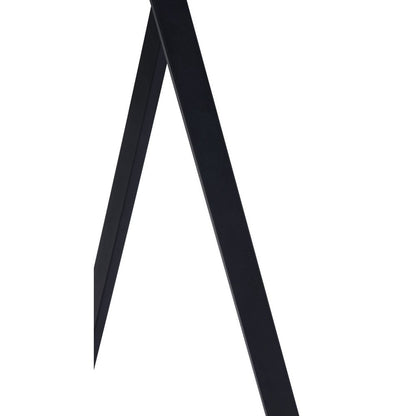 32" Gray and Black Rounded Steel Bar Table